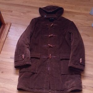 Chocolate Brown Corduroy Coat With Toggle Buttons 🍂 Fall Fashion